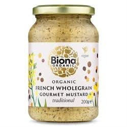 Biona Organic French Wholegrain Mustard 200g