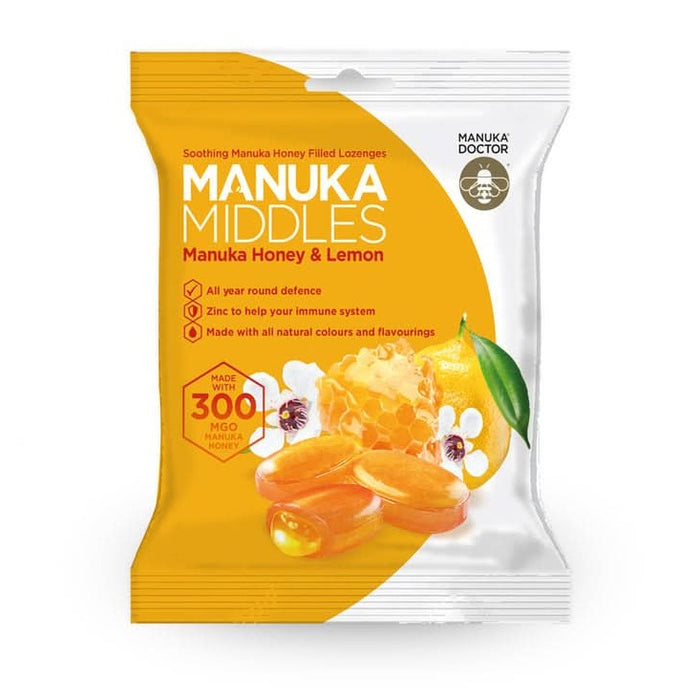 Manuka Doctor Middles Honey & Lemon Lozenges 100g