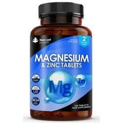 New Leaf Magnesium & Zinc 120 Tablets