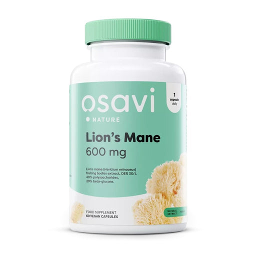 Osavi Lion's Mane Mushroom 600mg 60 Capsules