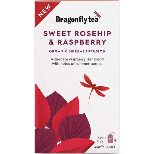Dragonfly Tea Sweet Rosehip & Raspberry Tea 20 Bags