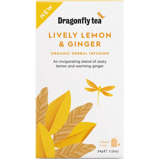 Dragonfly Tea Lively Lemon & Ginger 20 Bags