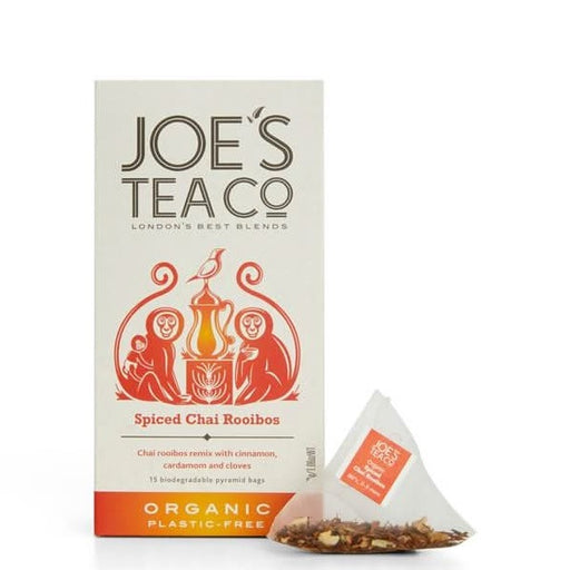 Joes Tea Company Spiced Chai Rooibos Teabags 15 bags