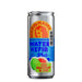 Pink grapefruit and lime water kefir in a silver can by Agua De Madre, promoting gut health.