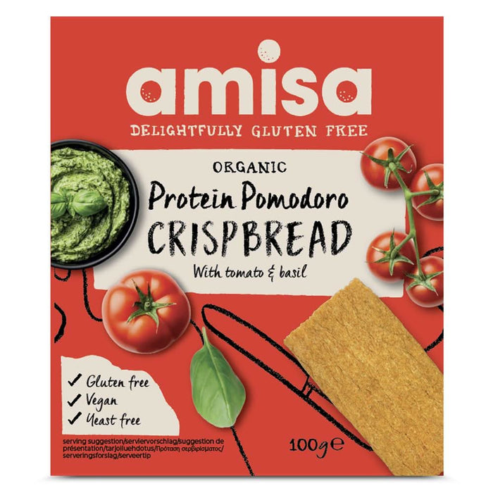Amisa Org Protein Pom Crispbread 100g