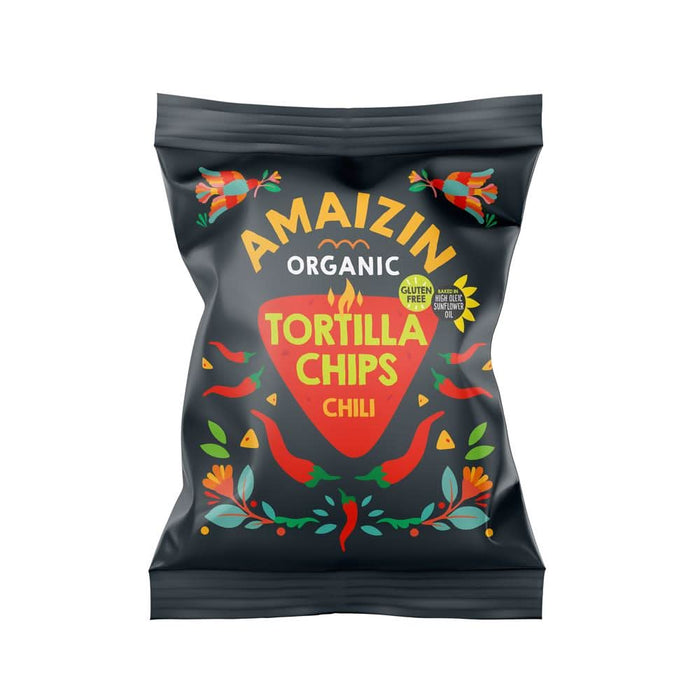 Amaizin Org Corn Chips Chilli 75g