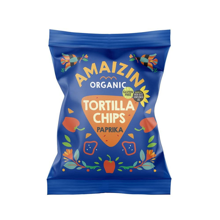 Amaizin Org Corn Chips Paprika 75g