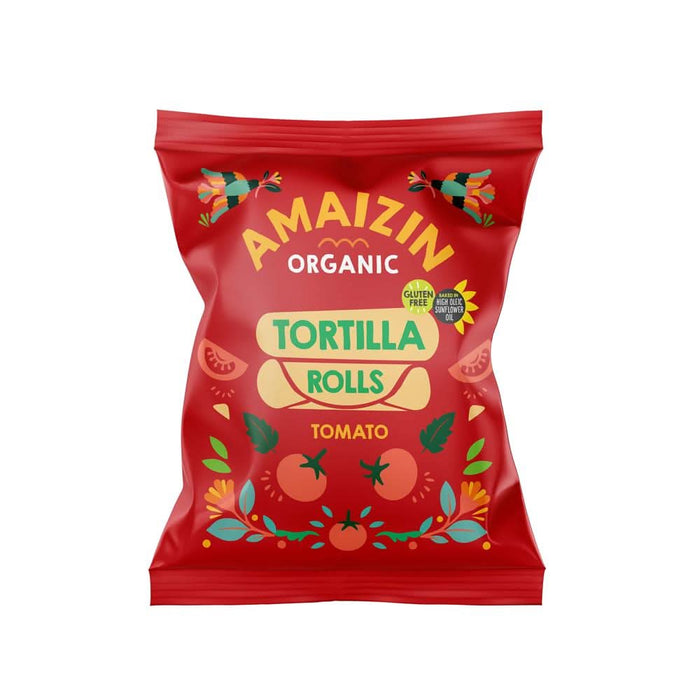 Amaizin Org Corn Rolls Tomato 100g