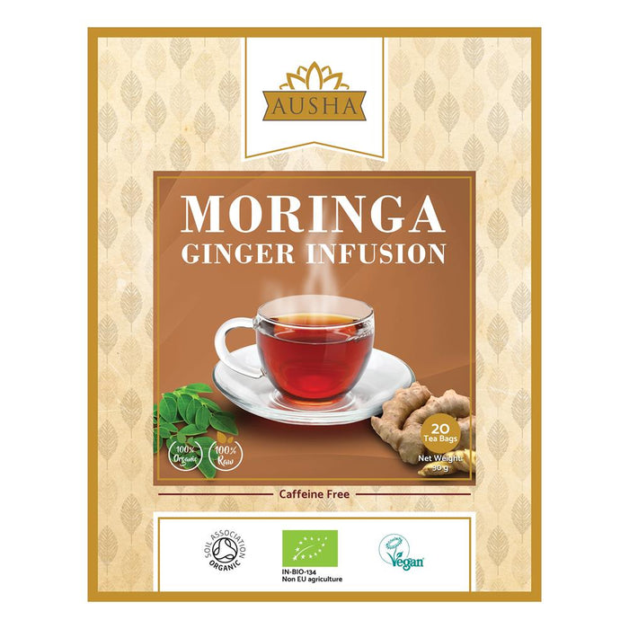 Ausha Moringa & Ginger Tea 20 Bags