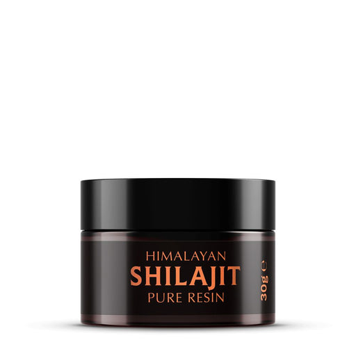 Black Ayumi Himalayan Shilajit Resin 50g jar for vitamin and mineral supplementation