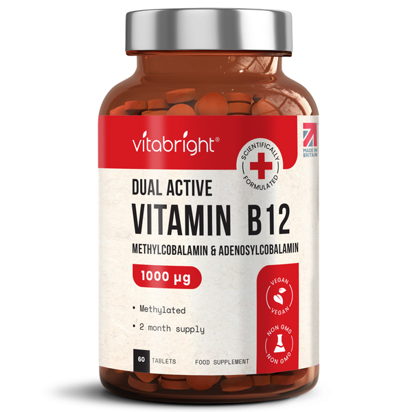 Vitabright Dual Active Vitamin B12 60 Tablets