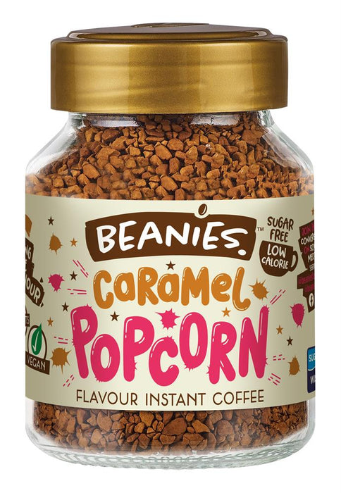 Beanies Caramel Popcorn Flavour Coffee 50g