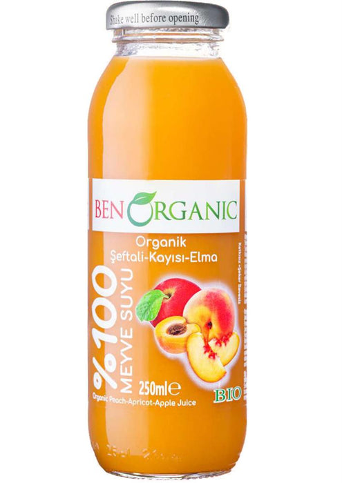 Ben Organic Organic Peach Apricot & Apple 250ml