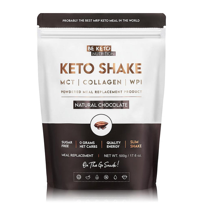 BeKeto Keto Shake - Natural Chocolate 500g