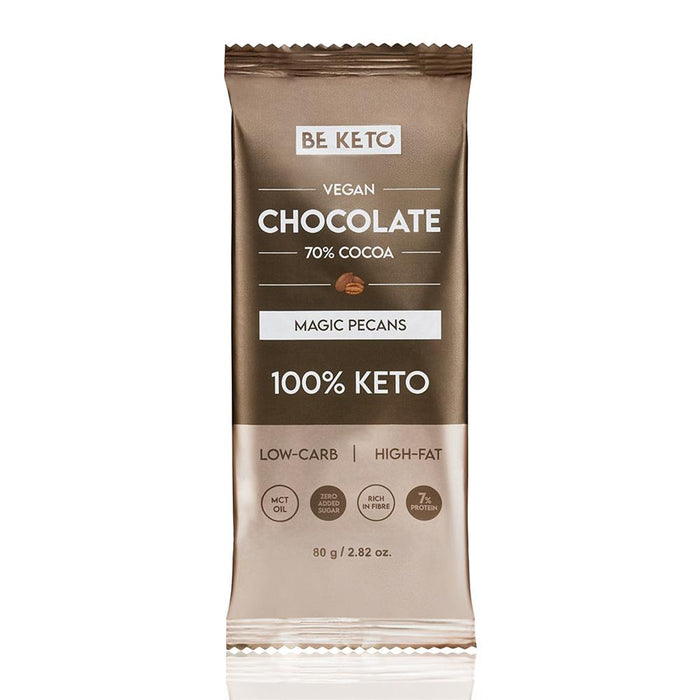 BeKeto Keto Chocolate + MCT Magic Pecans 80g