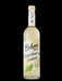 Belvoir Elderflower Cordial in a clear glass bottle, featuring floral design and white label.