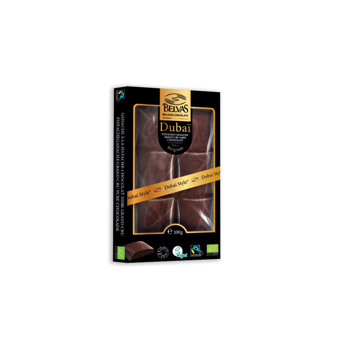 Belvas Tablet Ganache Dark 100g