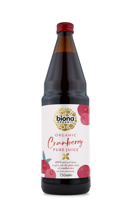 Biona Organic Pure Cranberry Juice 750ml
