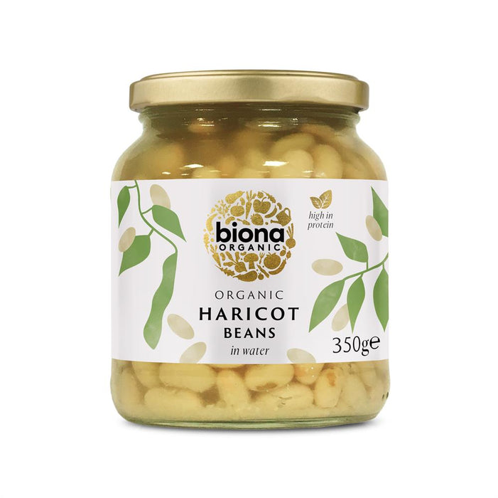 Biona Organic Haricot Beans in Jar 350g