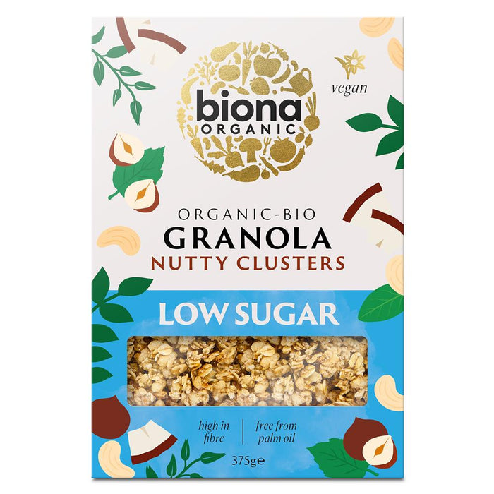 Biona Organic Granola Nut Low Sugar 375g