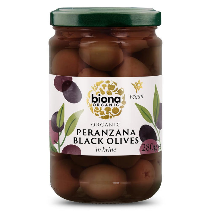 Biona Organic Peranzana Black Olives 280g