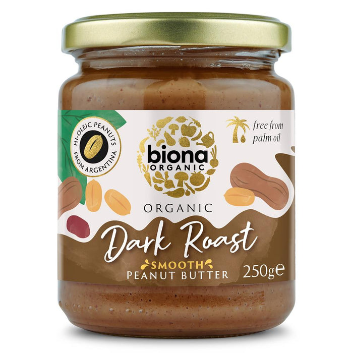 Biona Hi Oleic Dark Peanut Butter 250g