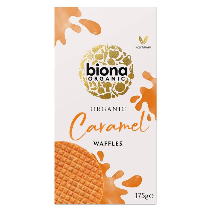 Biona Organic Caramel Waffles 175g