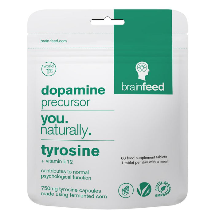 Brain Feed Dopamine Precursor - Tyrosine 800mg 60 Capsules