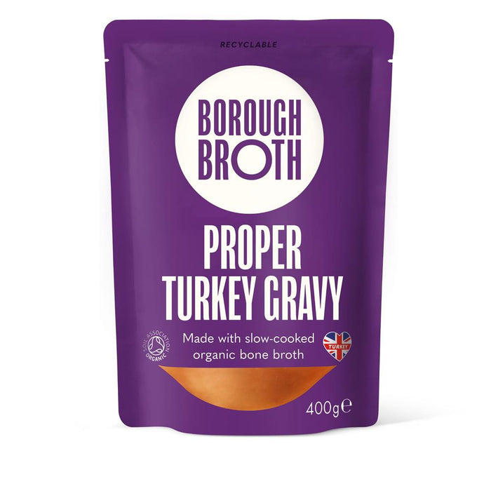 Borough Broth Organic Turkey Gravy 400g