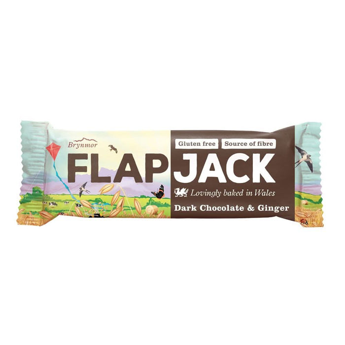 Brynmor Dark Chocolate & Ginger Flapja 80g