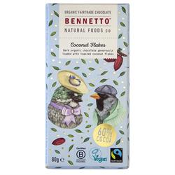Bennetto Coconut Flakes Chocolate 80g