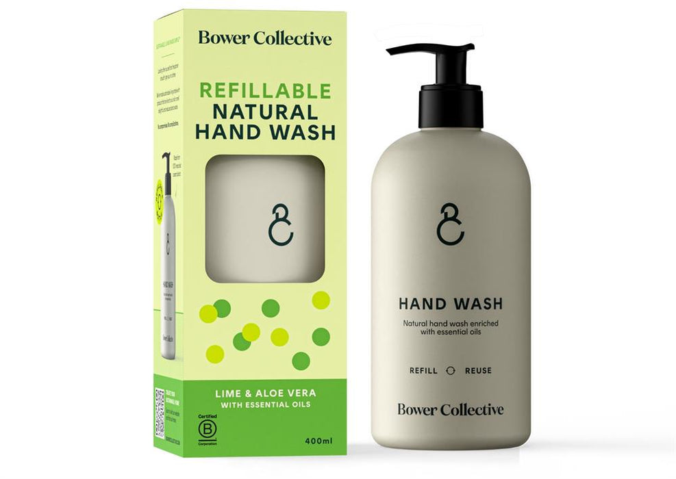 Bower Collective Starter Kit - Hand Wash - Lime & Aloe Vera 400ml