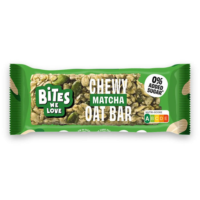 Bites We Love Matcha Chewy Oat Bar 30g