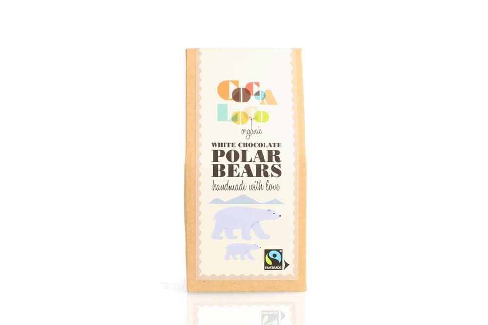 Cocoa Loco White Chocolate Polar Bears 100g