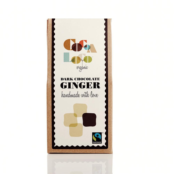 Cocoa Loco Dark Chocolate Ginger 100g