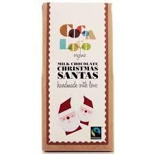 Cocoa Loco Org Milk Chocolate Santas 100g