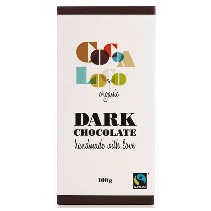 Cocoa Loco Organic 72% Dark Choc Bar 100g