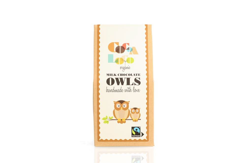 Cocoa Loco Milk Chocolate Owls 100g