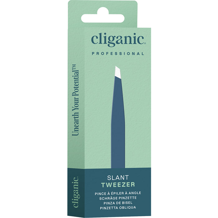 Cliganic Slant Blue Tweezers