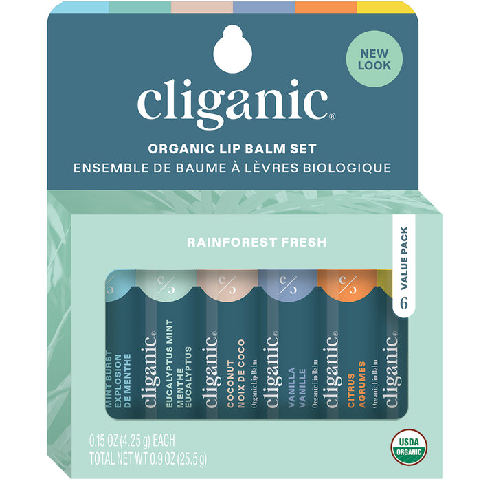 Cliganic Lip Balm Set 6 Pack