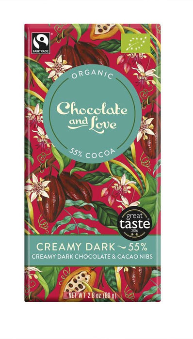 Chocolate and Love Creamy Dark 55% 80g