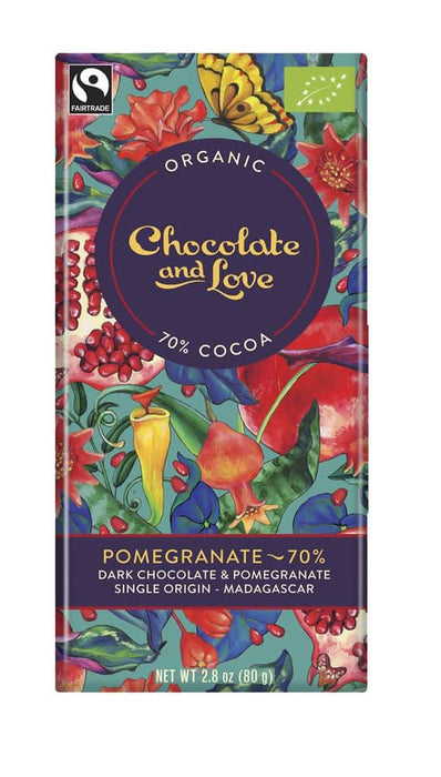 Chocolate and Love Pomegranate 70% 80g