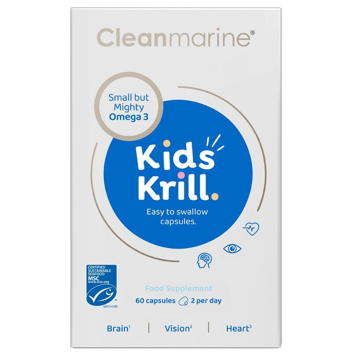 Cleanmarine Kids Krill 200mg 60 Capsules