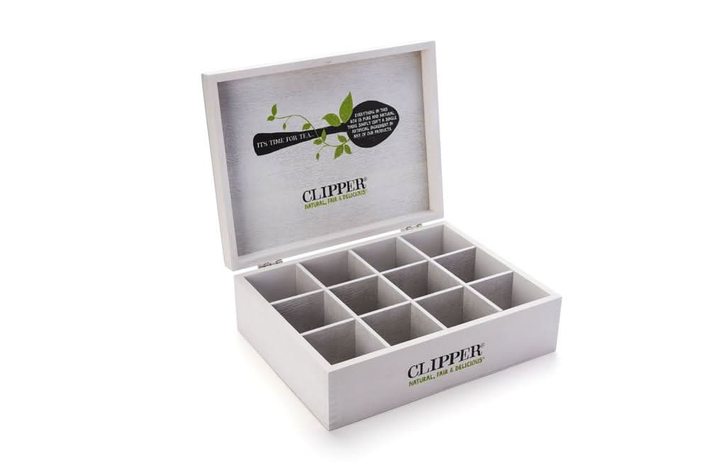 Clipper Wooden 12 Compartment Box