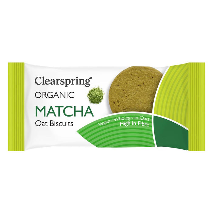 Clearspring Organic Oat Biscuits Matcha 40g