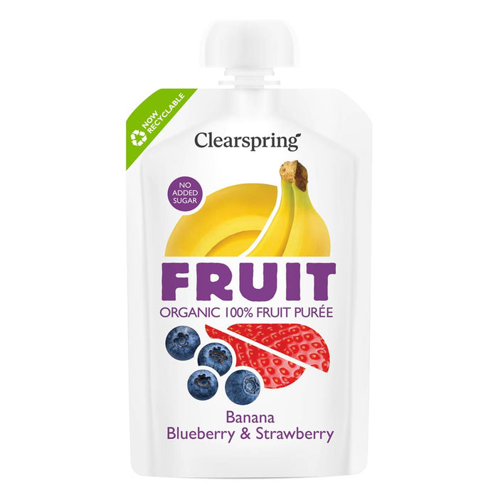Clearspring FRUIT - Banana Blueberry & Strawberry 100g