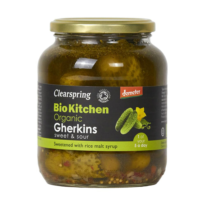 Clearspring Demeter Organic Gherkins Sweet & Sour 680g