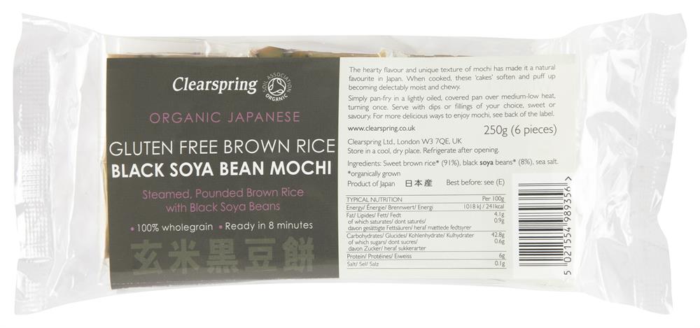 Clearspring Organic GF Black Soya Bean Mochi 250g
