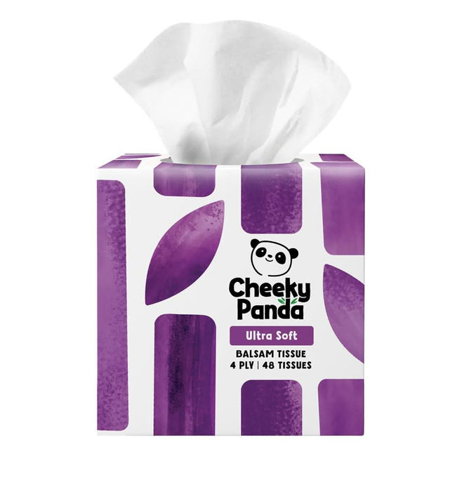 Cheeky Panda Balsam 4ply Cube Facial Tissue 48 Pack