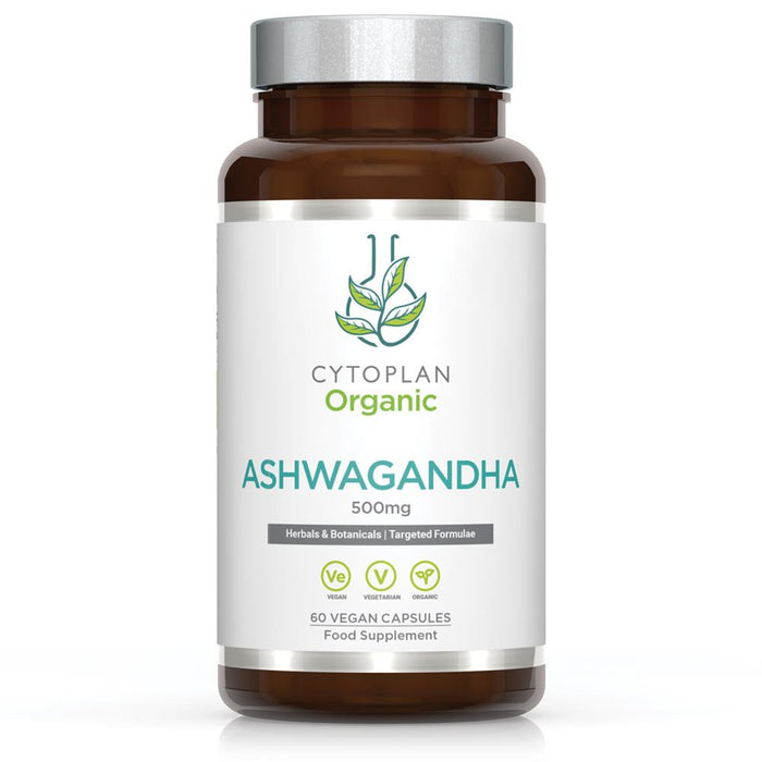 Cytoplan Organic Ashwagandha 500mg 60 Capsules